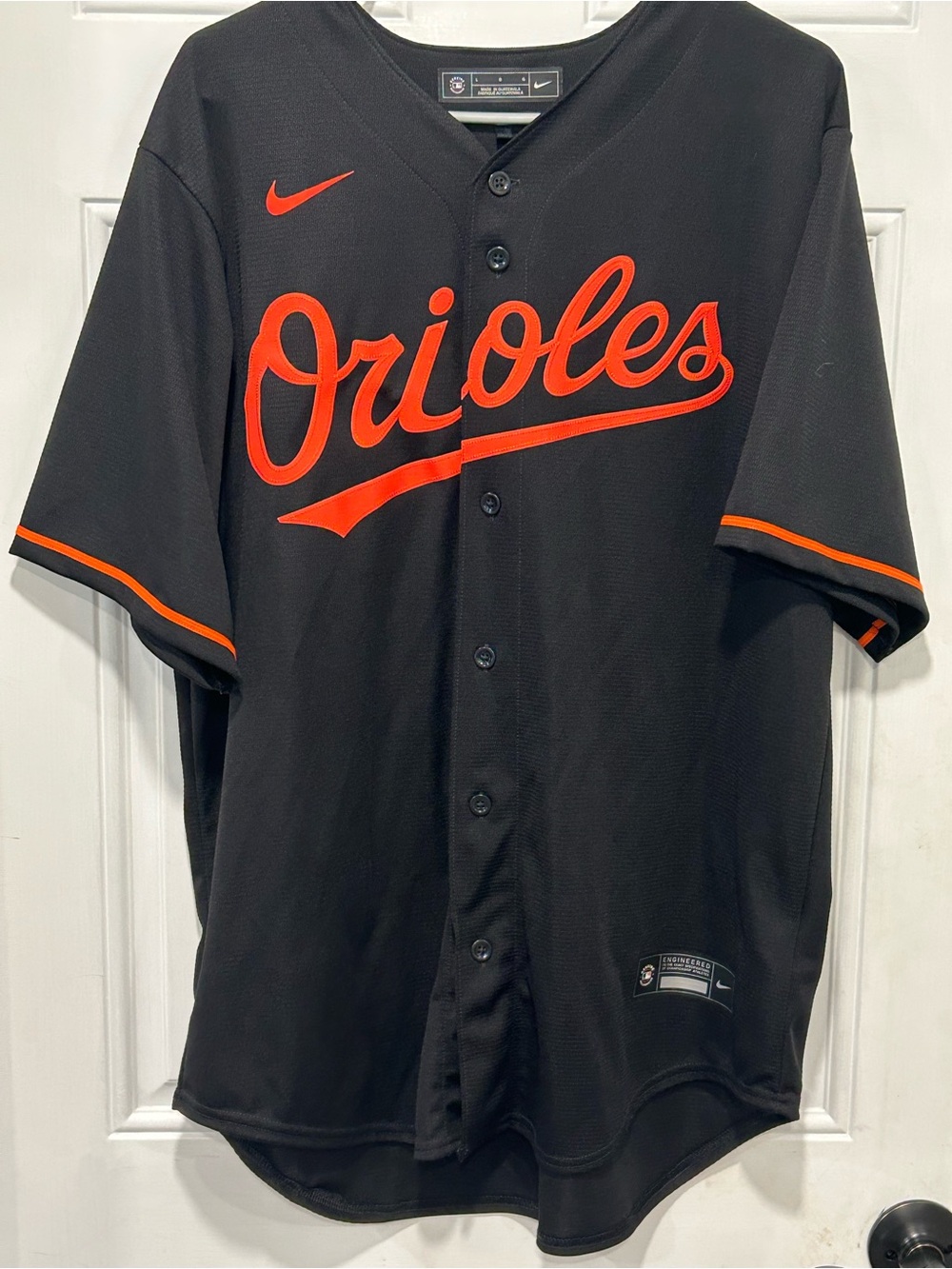Nike Baltimore Orioles MLB Black Alternate Replica Jersey - Men's Size L